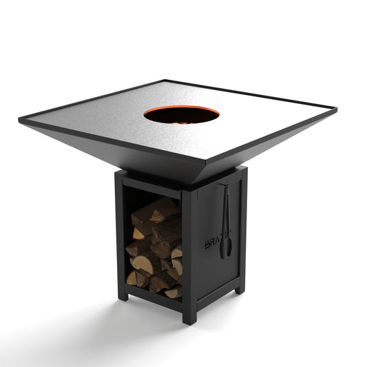 Brasero-plancha carré 1040 mm