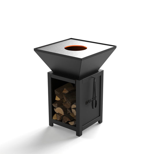 Brasero-plancha carré 640 mm