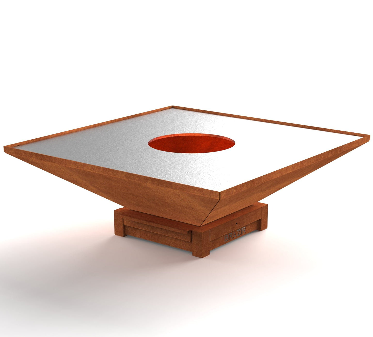 Brasero-plancha carré 1040 mm