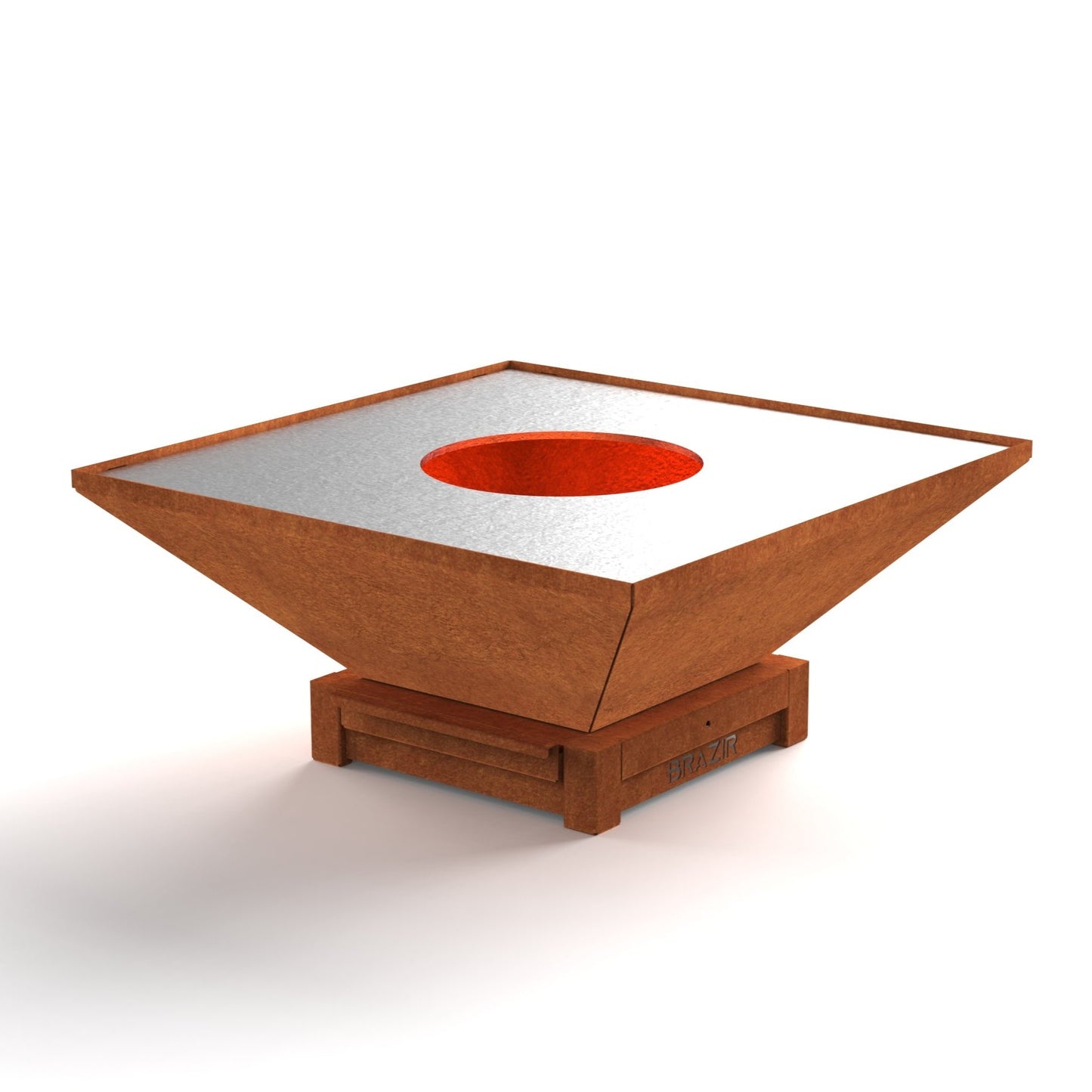 Brasero-plancha carré 840 mm