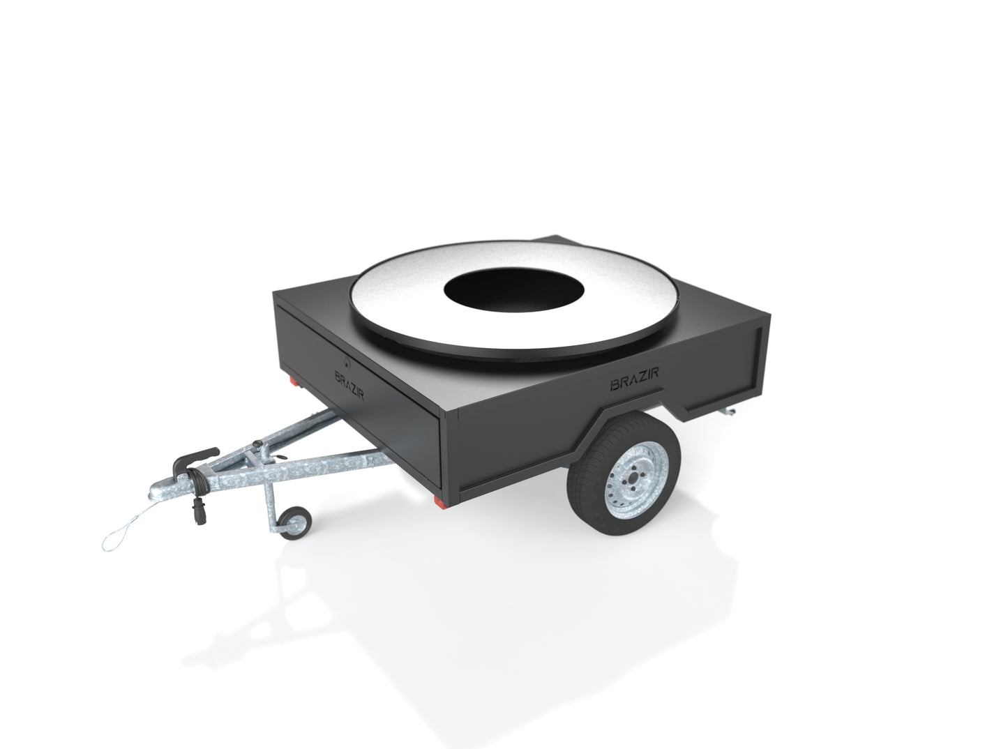 Brazir pro brasero 1500 remorque Noire Thermolaquée