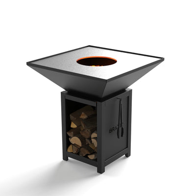 Brasero-plancha carré 840 mm