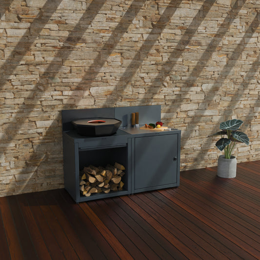 Cuisine 2 modules : brasero + préparation