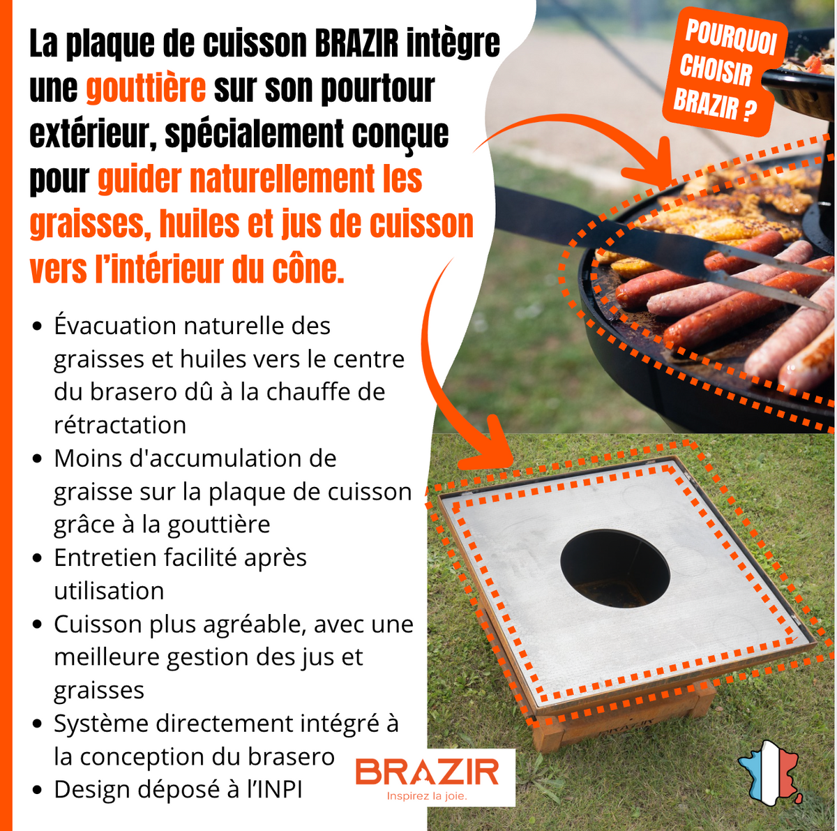 Brasero-plancha Rond 640 mm