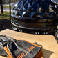 Kamado BRAZIR SHOGUN 23" orange sur roulettes