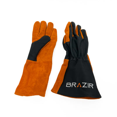 Gants en cuir Brazir Thermorésistant pour Brasero Plancha Barbecue Anti Feu/Chaleur