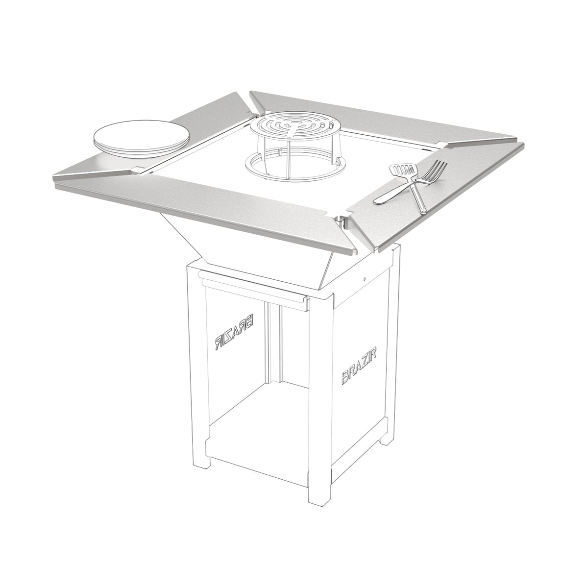 Carré Brazir 640 Brasero