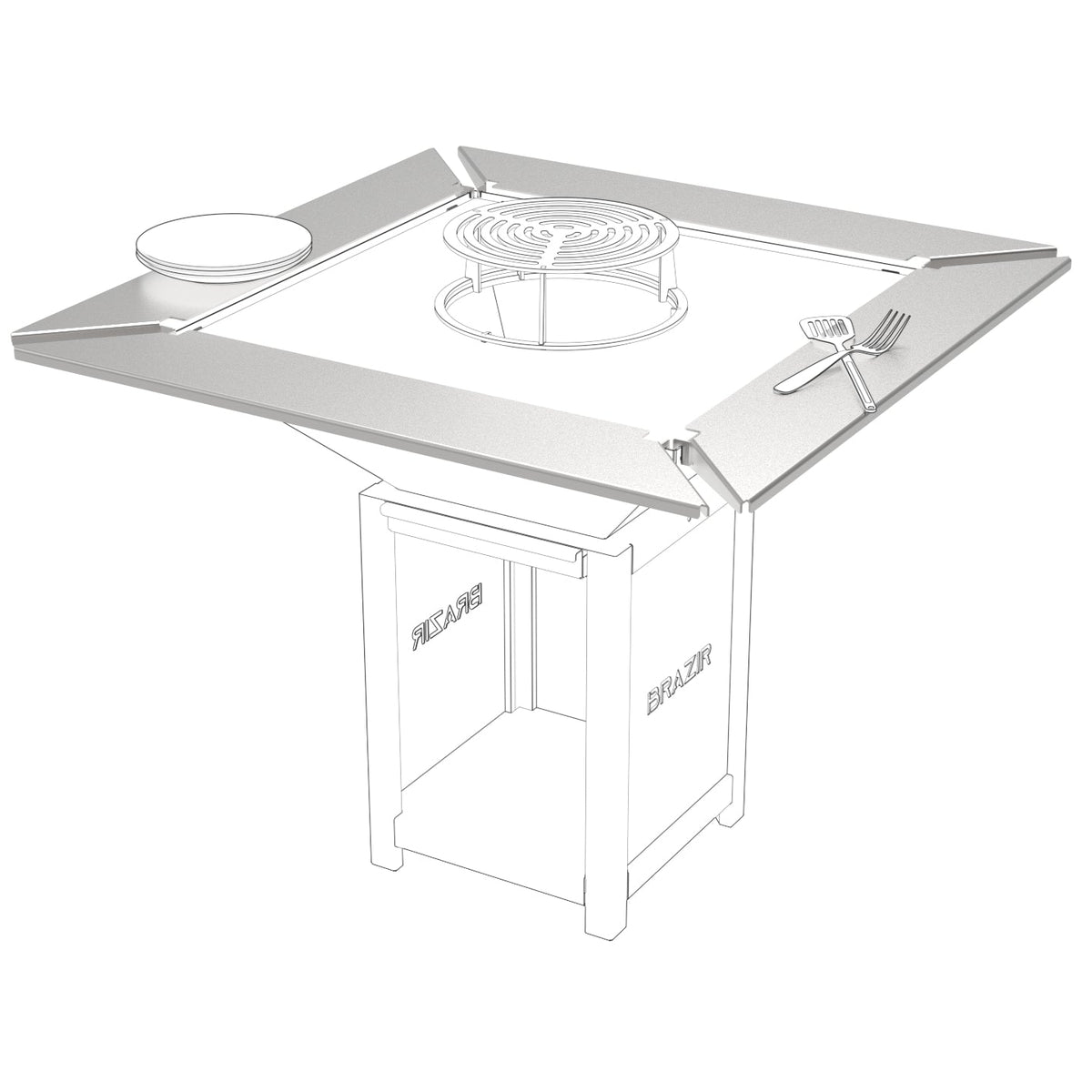 Carré Brazir 840 Brasero