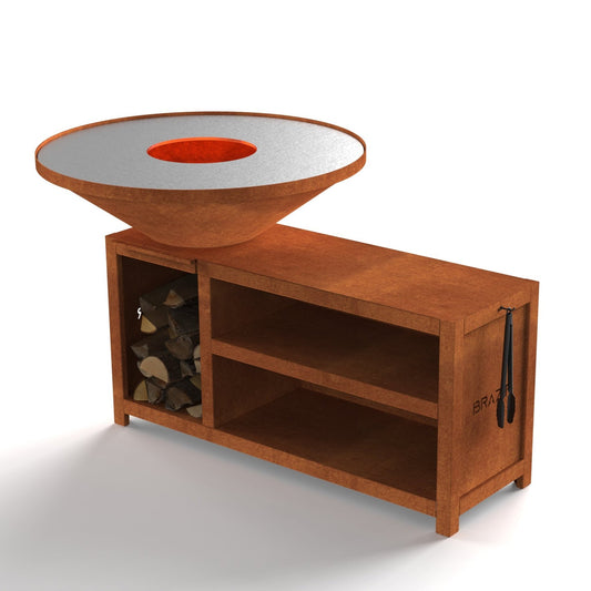 Brazir Max Round 1040 Rust Finish XL