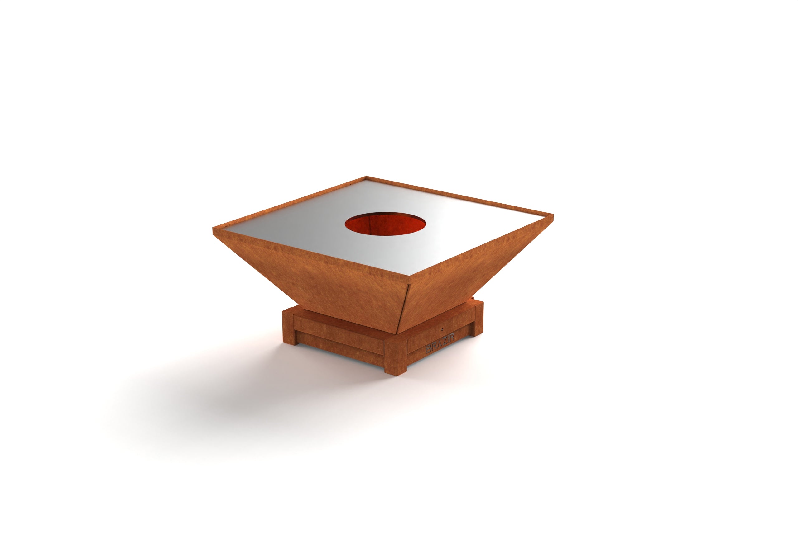 Brasero-plancha carré 740 mm