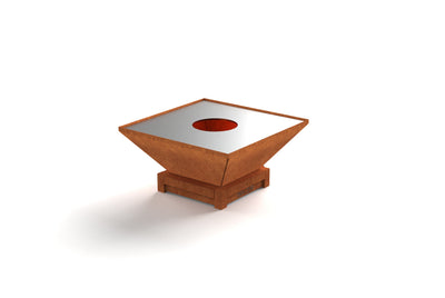 Brasero-plancha carré 740 mm