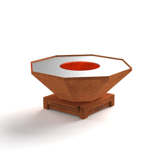 Brazir classique octogone 840 finition rouille S