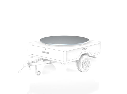 Tôle de protection en acier galvanisé pour remorque brasero-plancha Brazir